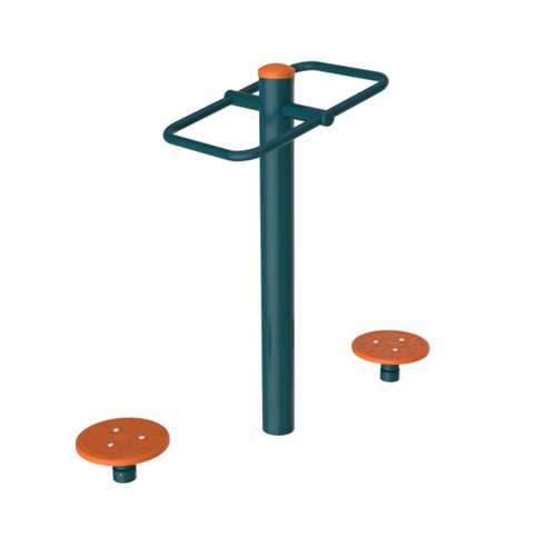 户外健身器材-双位扭腰器