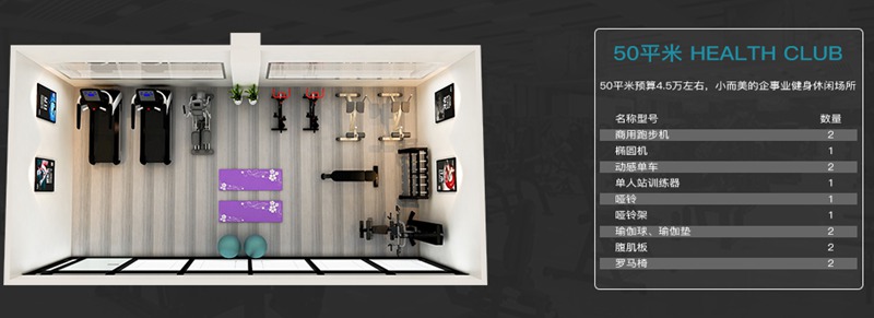 50平方健身室-开元健身器材企事业健身解决方案 50平方健身室-开元健身器材企事业健身解决方案